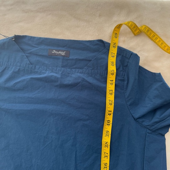 NWT Bergfabel Mara Midi Dress 44 in Deep Blue Italian Made Designer Large - Picture 12 of 12